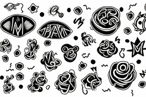 dopamine molecule tattoo idea