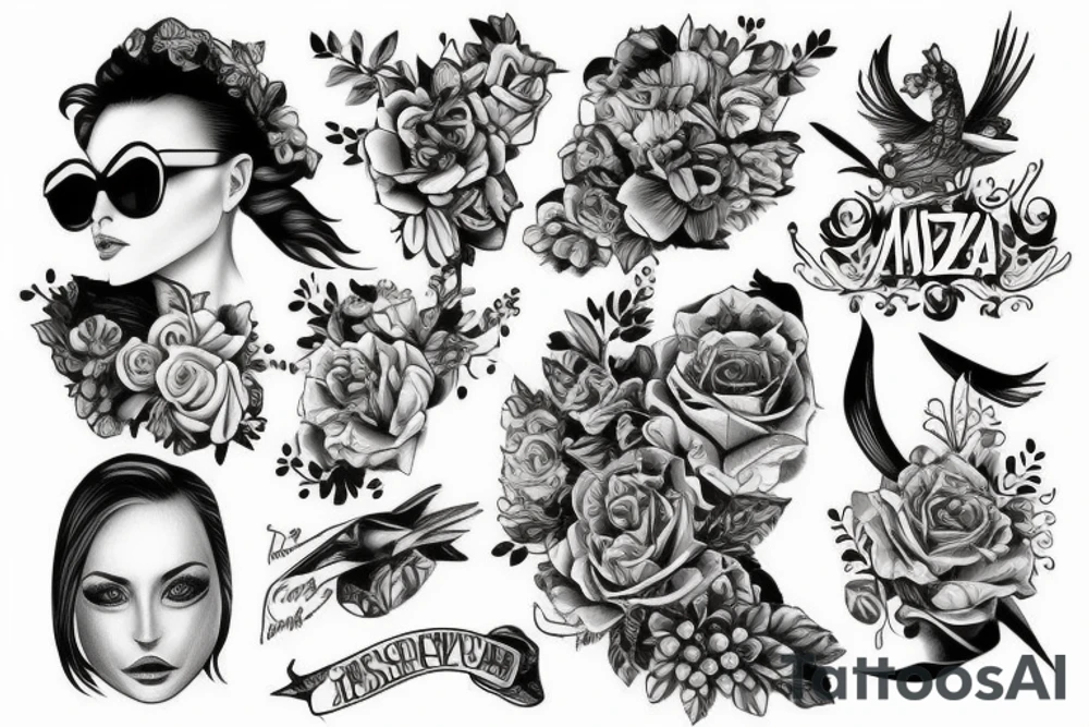 Tvár Zeusa ktorá je ako socha ale je tam prasklina kde mu vidno pravú tvár tattoo idea