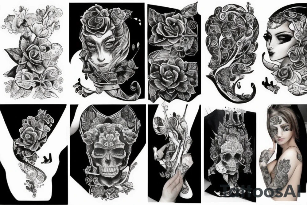 Tvár Zeusa ktorá je ako socha ale je tam prasklina tattoo idea