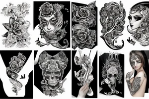 Tvár Zeusa ktorá je ako socha ale je tam prasklina tattoo idea