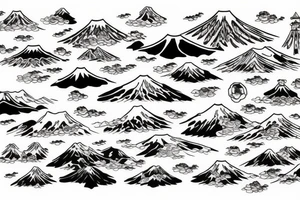 Japan, Mount Fuji, koi tattoo idea