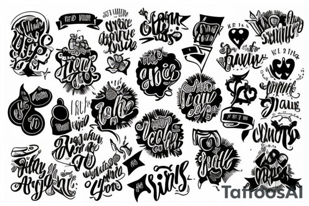 It’s the small things that count tattoo idea