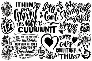 Text and imagery for the quote “it’s the small things that count” tattoo idea