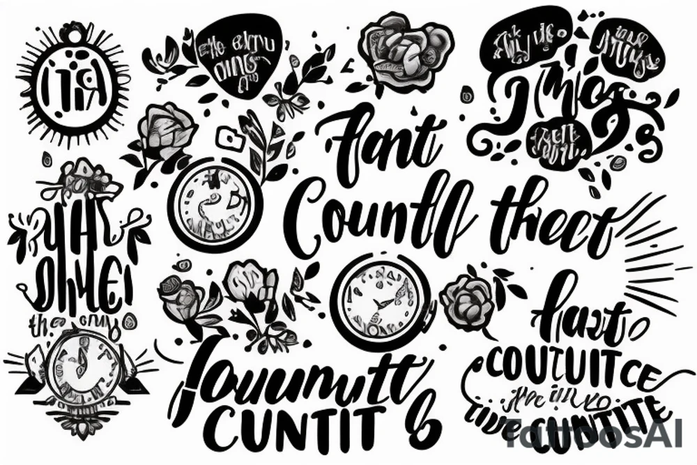 Text and imagery for the quote “it’s the small things that count” tattoo idea