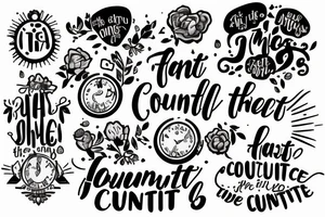 Text and imagery for the quote “it’s the small things that count” tattoo idea