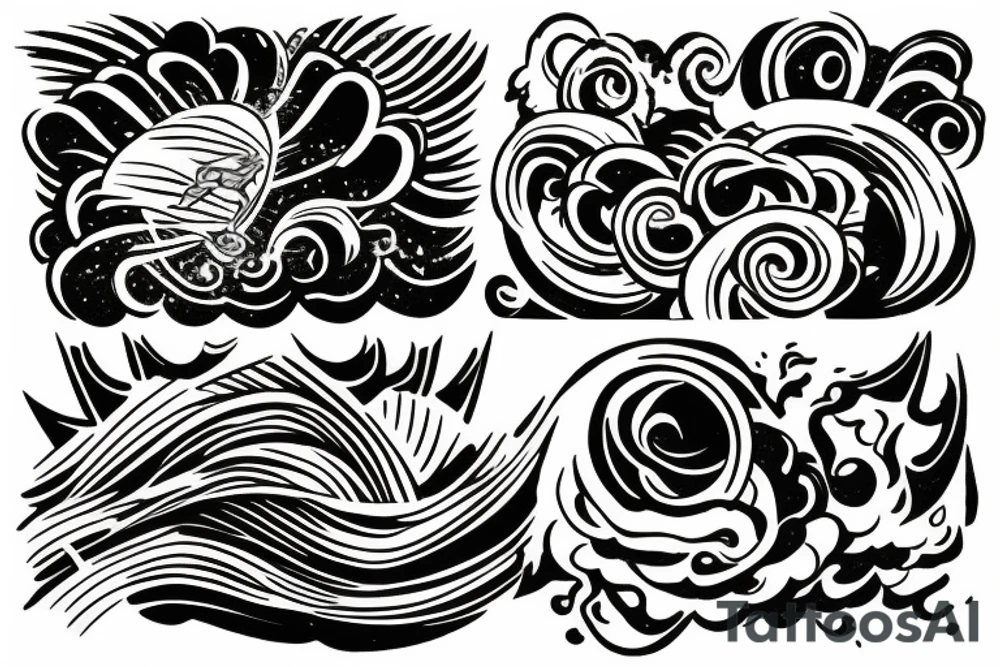 Storm cloud tattoo idea