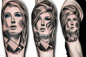 military beautiful artistic tattoo idea
