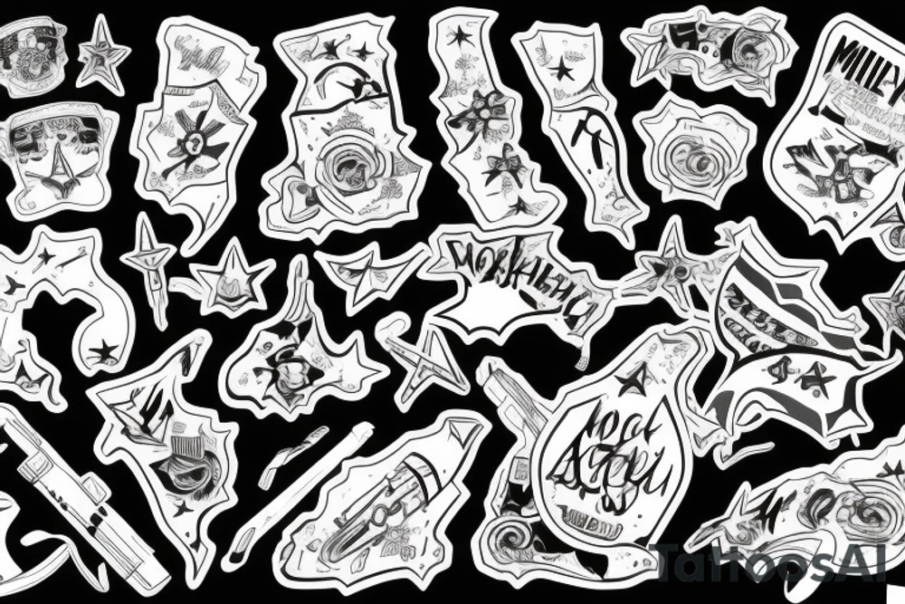military beautiful artistic tattoo idea