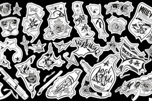 military beautiful artistic tattoo idea