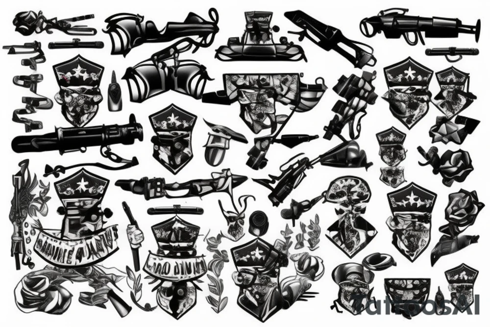 military tattoo idea
