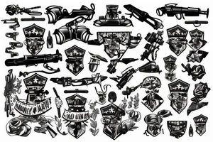 military tattoo idea