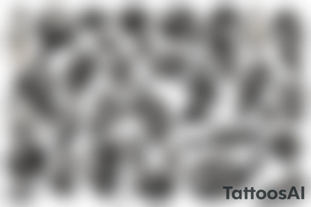 bombs and explosions on torso tattoo idea