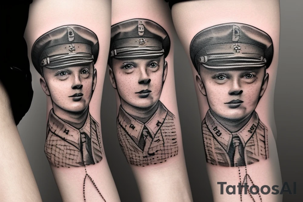 army trash polka tattoo idea