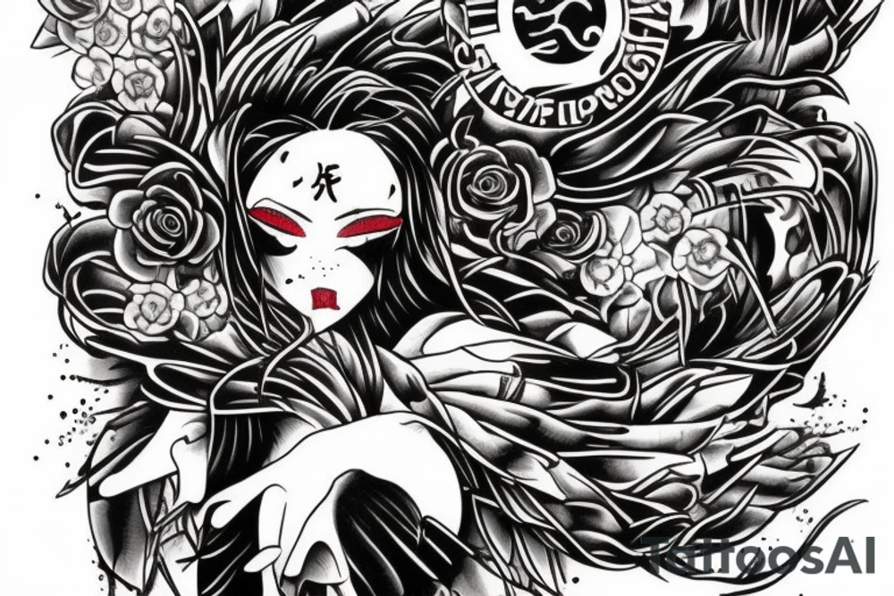 solemn war torn soul contemporary tattoo on stomach tattoo idea