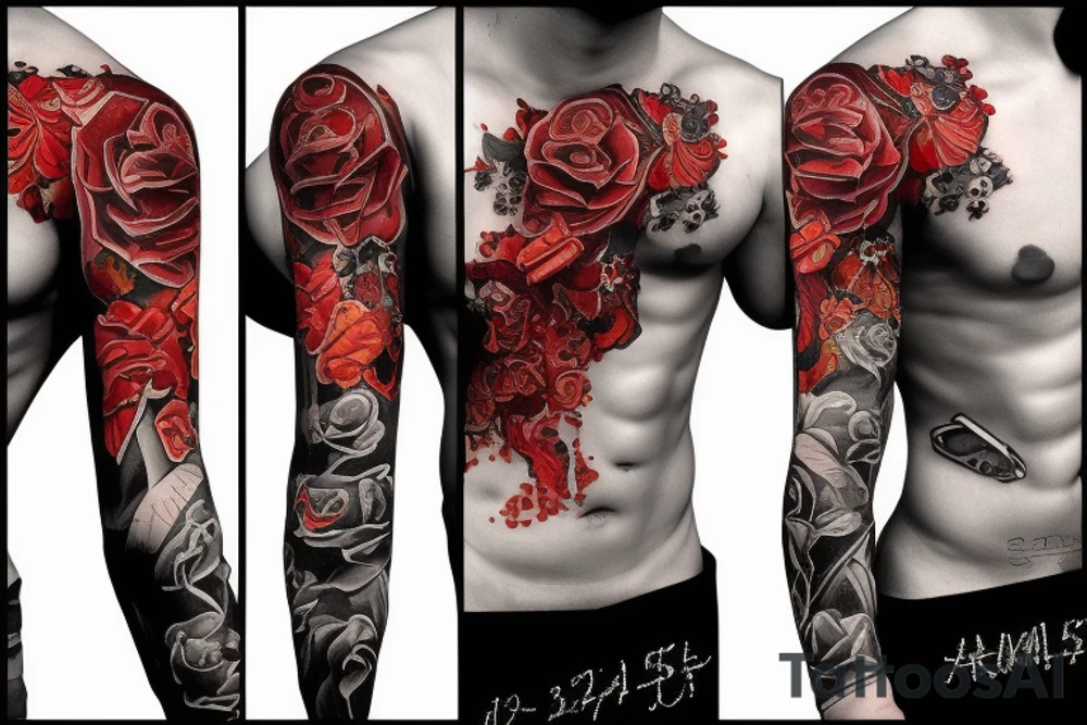 solemn war torn soul contemporary tattoo on stomach tattoo idea