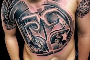 tattoo on stomach military homage tattoo idea