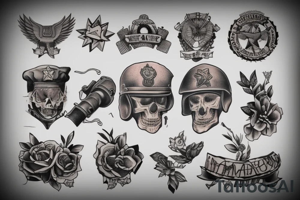 tattoo on stomach military homage tattoo idea