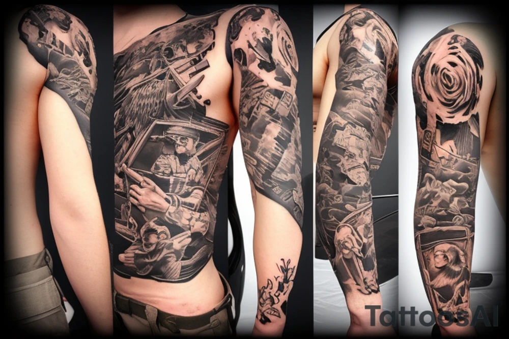 tattoo on stomach military homage tattoo idea