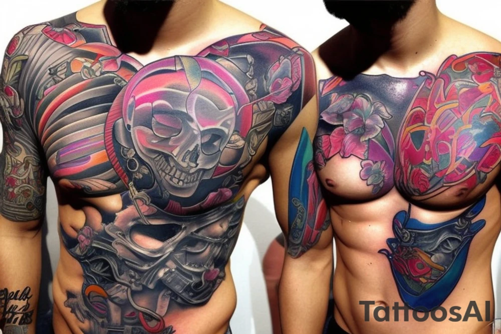 full torso tattoo design tattoo idea