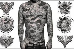 full stomach tattoo design tattoo idea