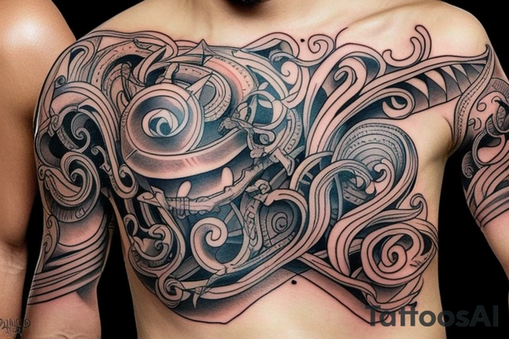 full stomach tattoo design tattoo idea