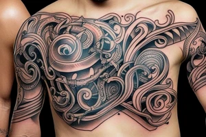 full stomach tattoo design tattoo idea