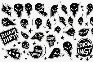 plan dropping bombs at night tattoo idea