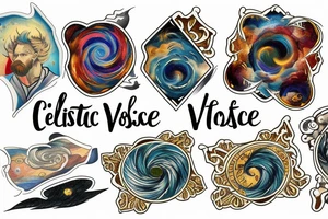 celestial voyage tattoo idea