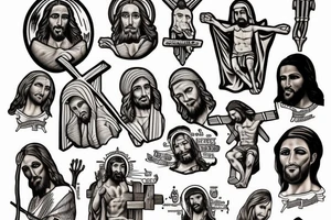 jesus crucified tattoo idea