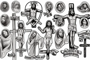 jesus crucified tattoo idea
