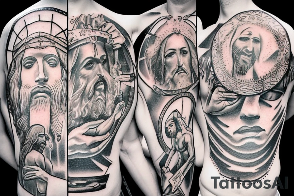 jesus crucified tattoo idea