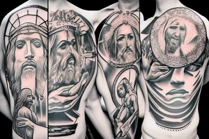 jesus crucified tattoo idea
