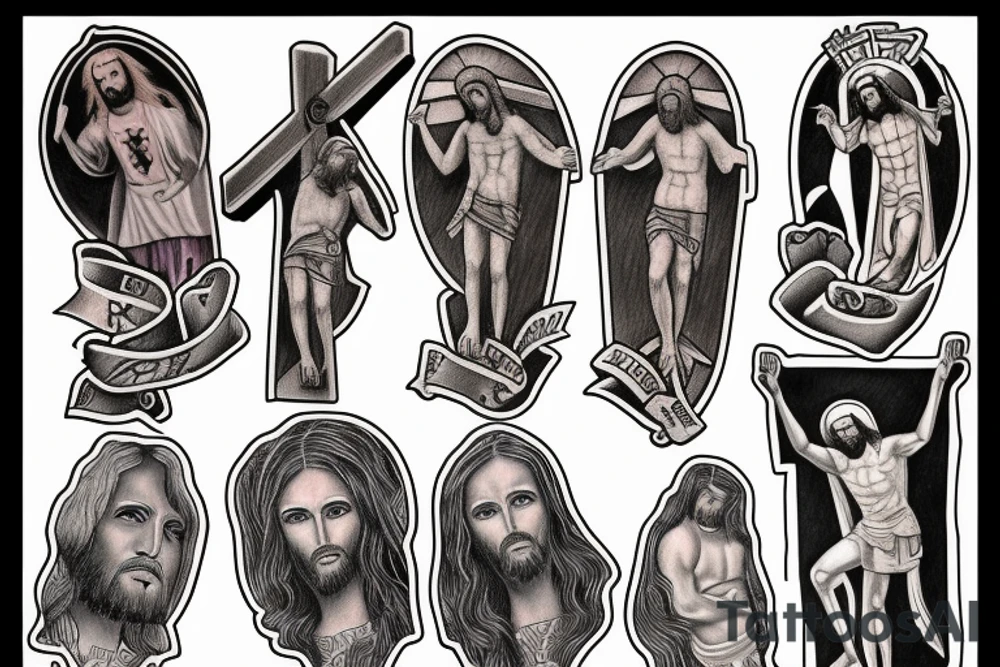 jesus crucified tattoo idea