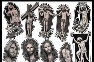 jesus crucified tattoo idea