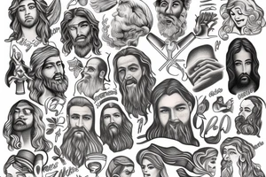 god is like jesus tattoo idea