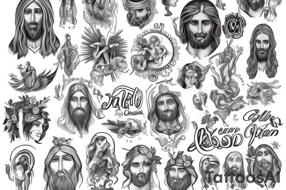 god is like jesus tattoo idea