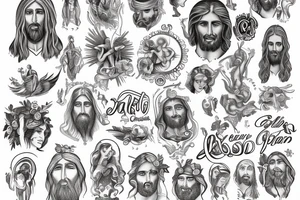 god is like jesus tattoo idea