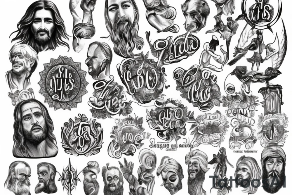 god is like jesus tattoo idea