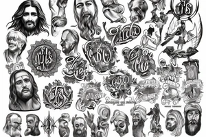 god is like jesus tattoo idea