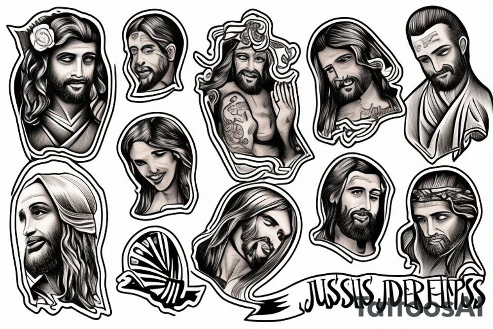 jesus tattoo idea