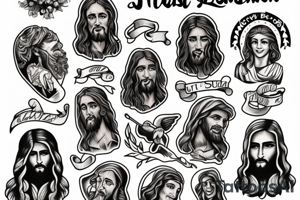 jesus tattoo idea