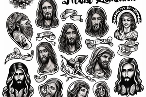 jesus tattoo idea