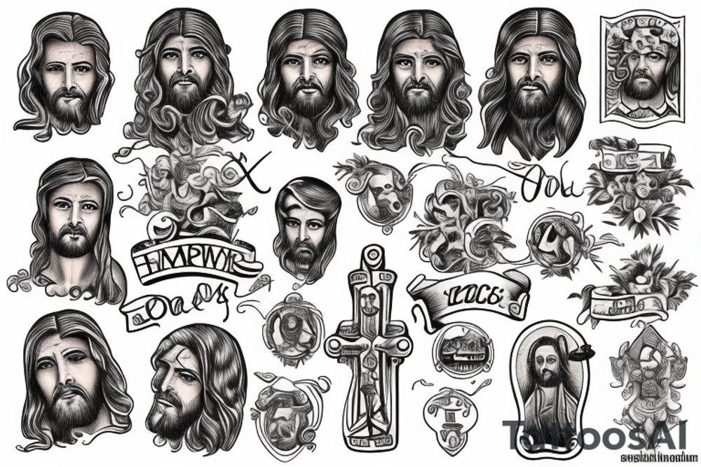 jesus tattoo idea