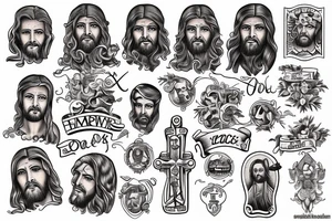 jesus tattoo idea