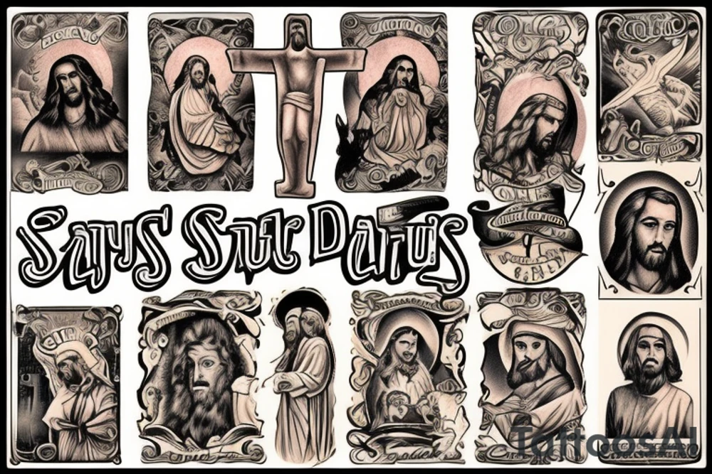 jesus tattoo idea