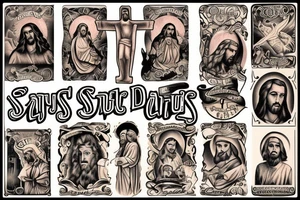 jesus tattoo idea