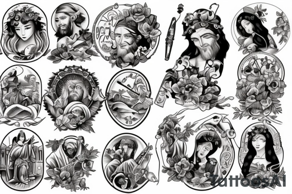 jesus tattoo idea