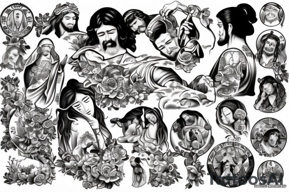 jesus tattoo idea