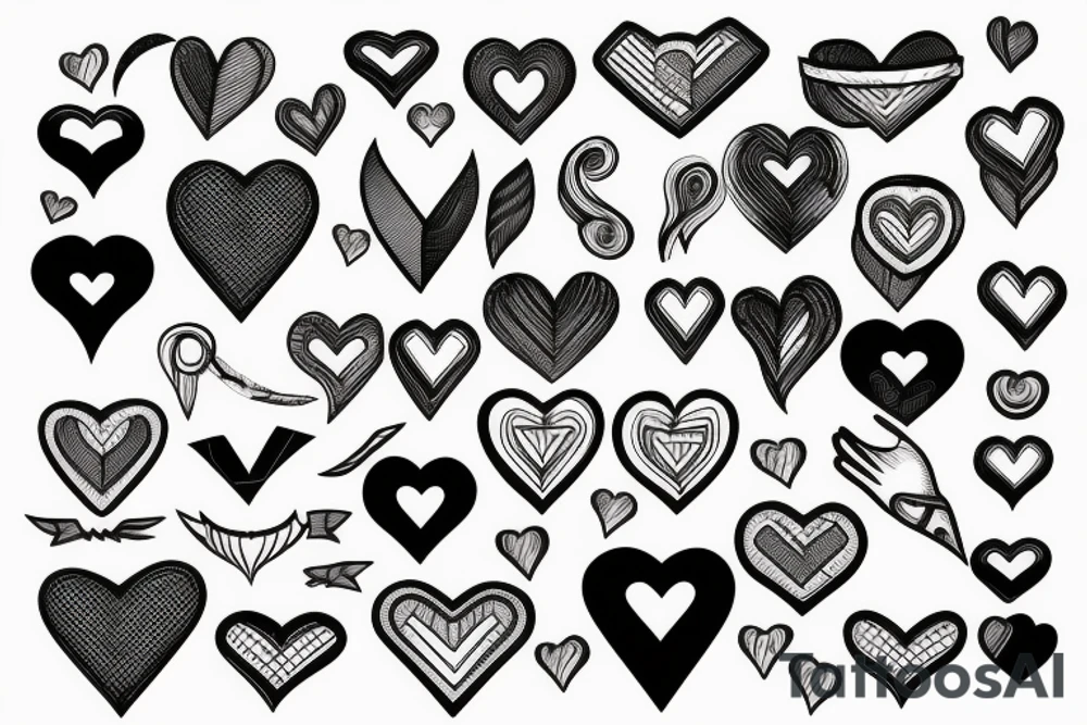 bandage with a heart tattoo idea