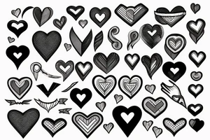 bandage with a heart tattoo idea